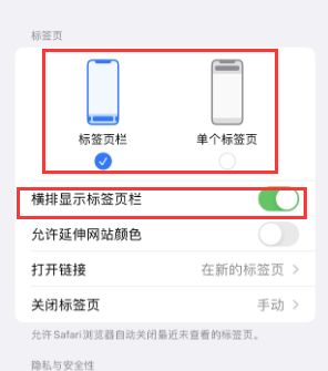 枝江iPhone授权维修分享Safari浏览器如何切换标签栏位置 